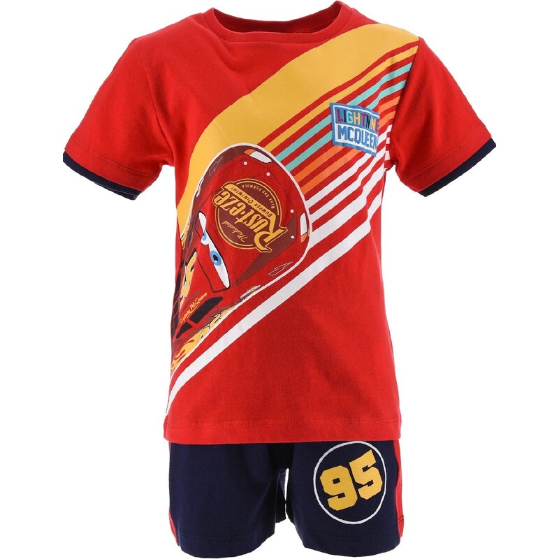 Červeno-modrý chlapčenský letný set Disney Cars 34754306