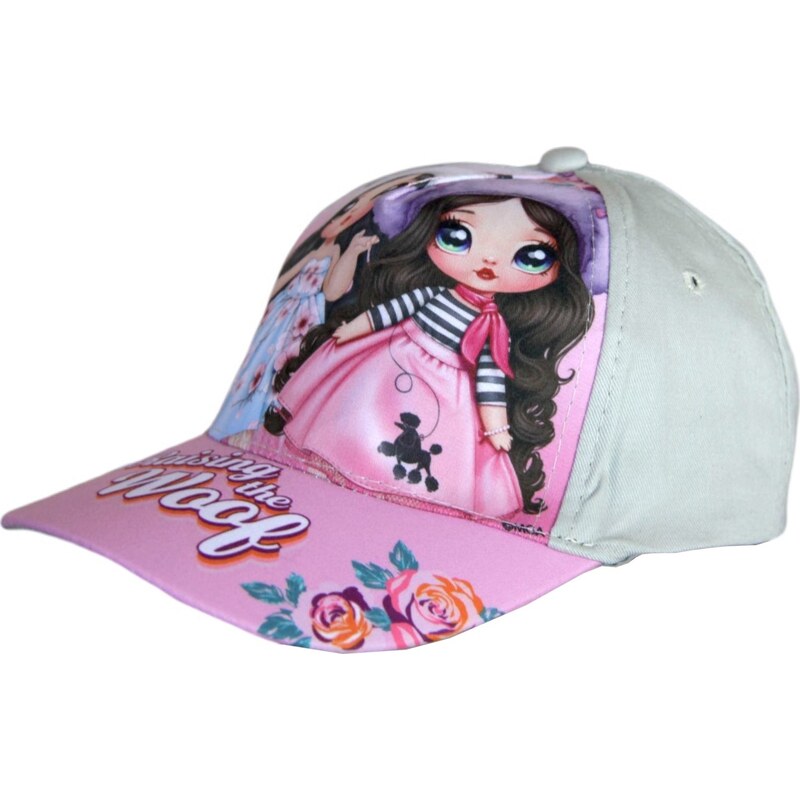 BASIC Sivo-ružová dievčenská šiltovka Na! Na! Na! Surprise 34754278