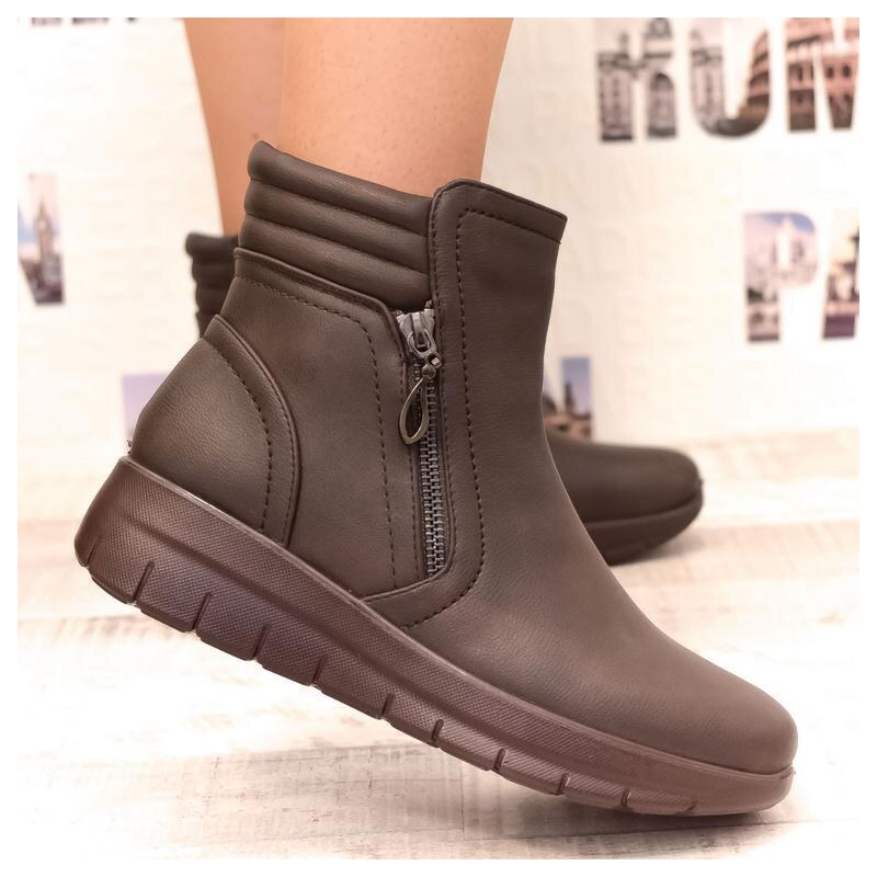 SS Dámske hnedé poltopánky HETS 34759100