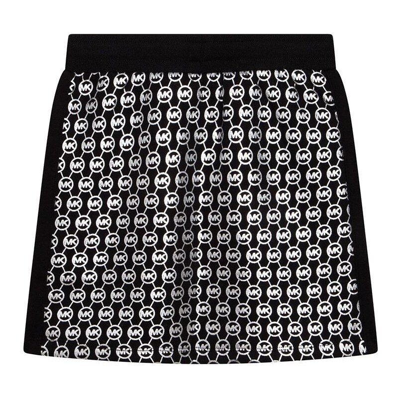 Dievčenská sukňa Michael Kors čierna farba, mini, rovný strih