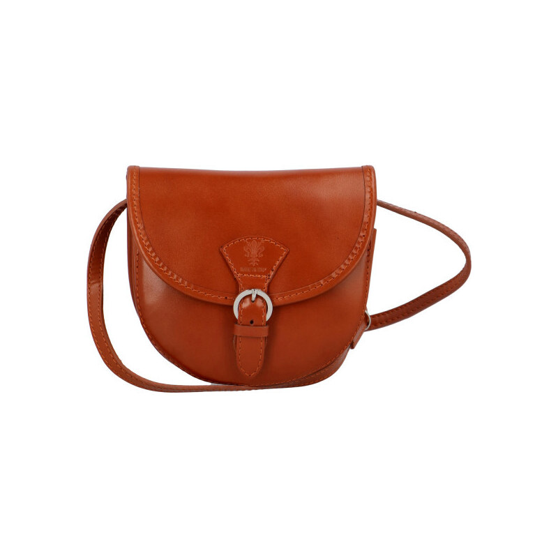 Dámska kožená crossbody kabelka koňaková - ItalY Simone koňak 34764130