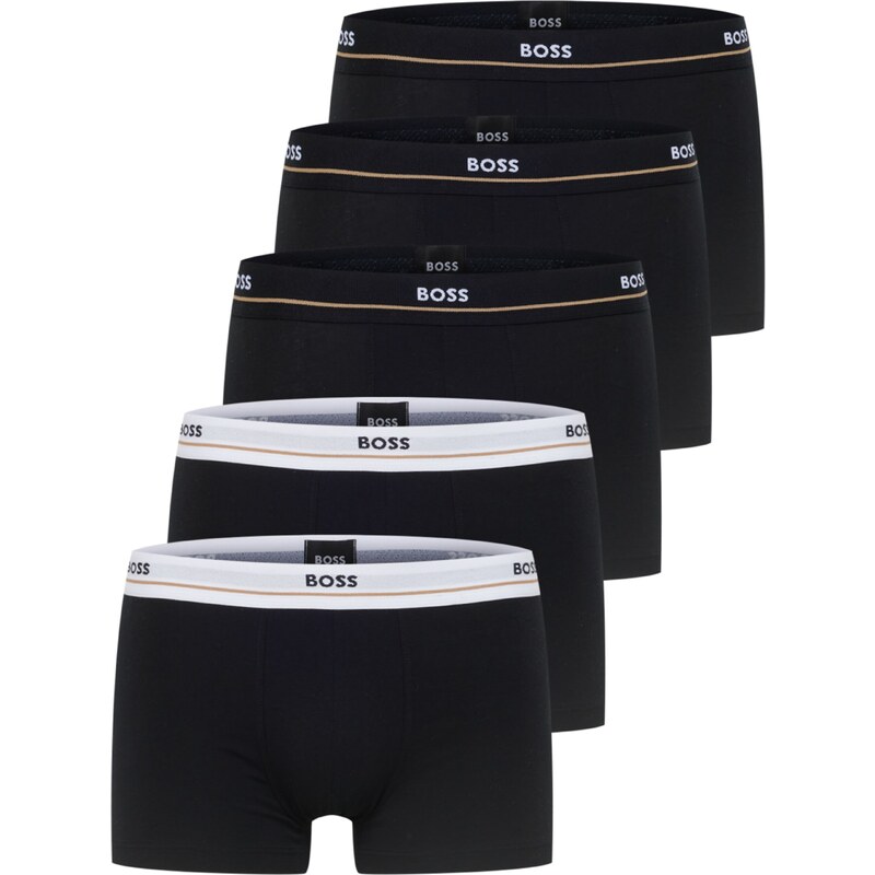 BOSS Boxerky Essential čierna / biela 35298108