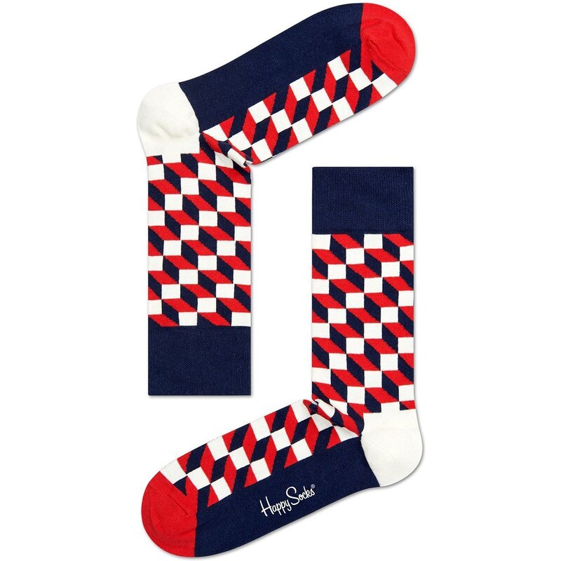 Ponožky Happy Socks 4-pak dámske, tmavomodrá farba