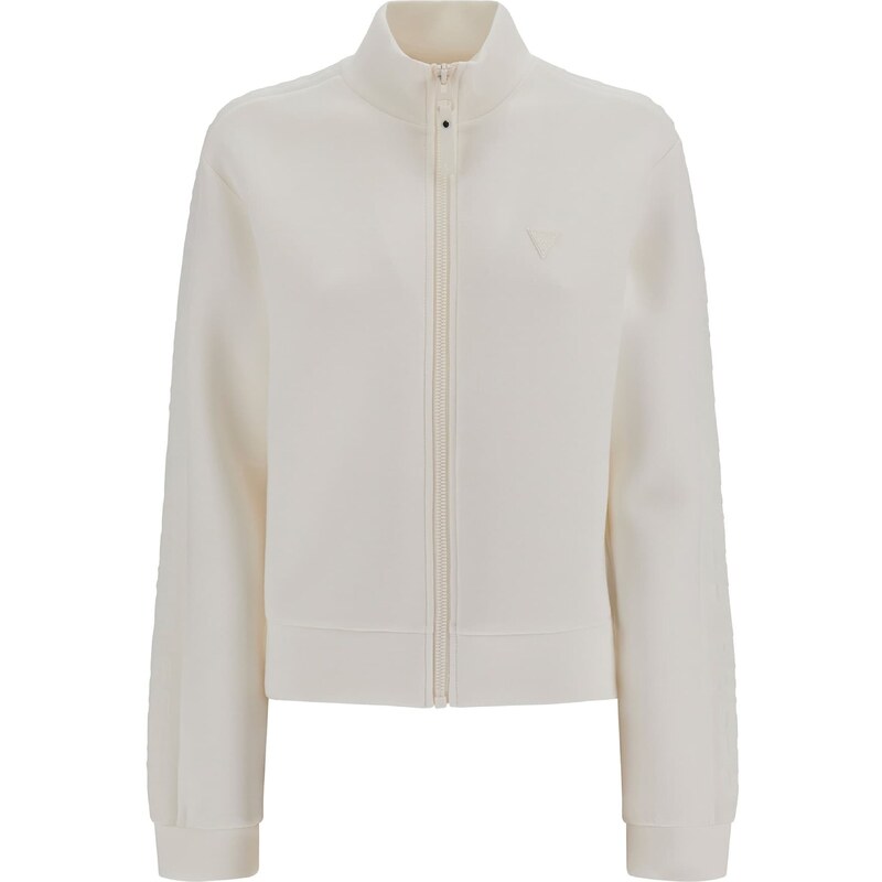 GUESS Športová mikina so zipsom New Allie biela 66706822