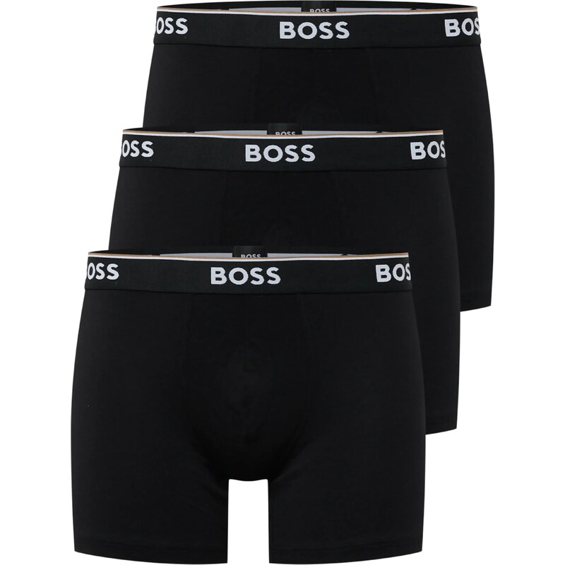 BOSS Boxerky Power svetlohnedá / čierna / biela 35407173