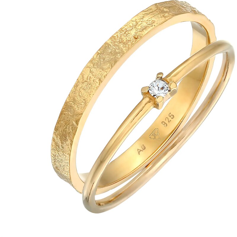 ELLI Prsteň zlatá / priehľadná 54234753