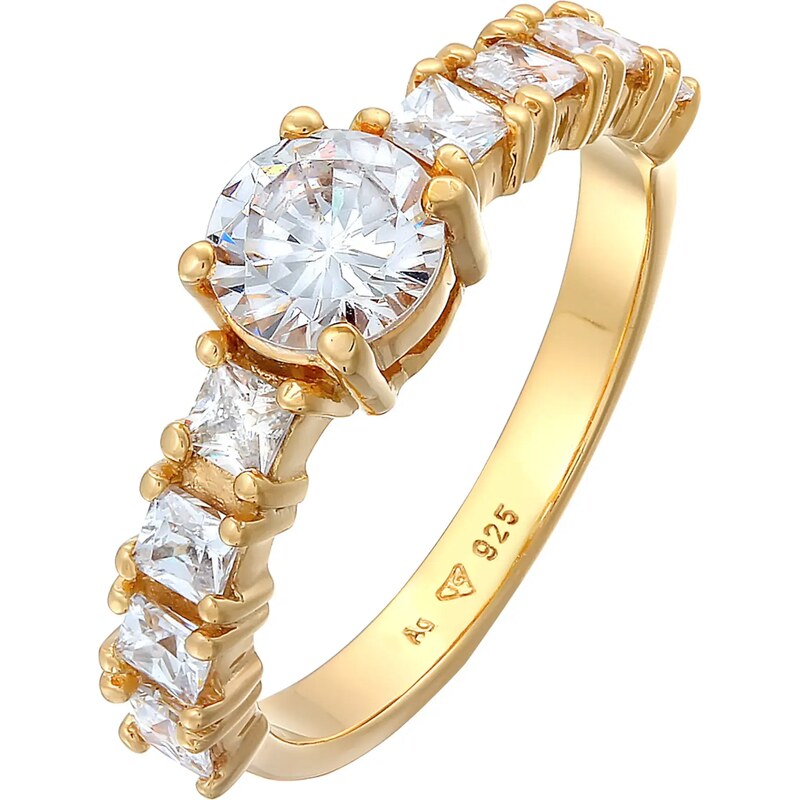 ELLI Prsteň zlatá / priehľadná 54234752