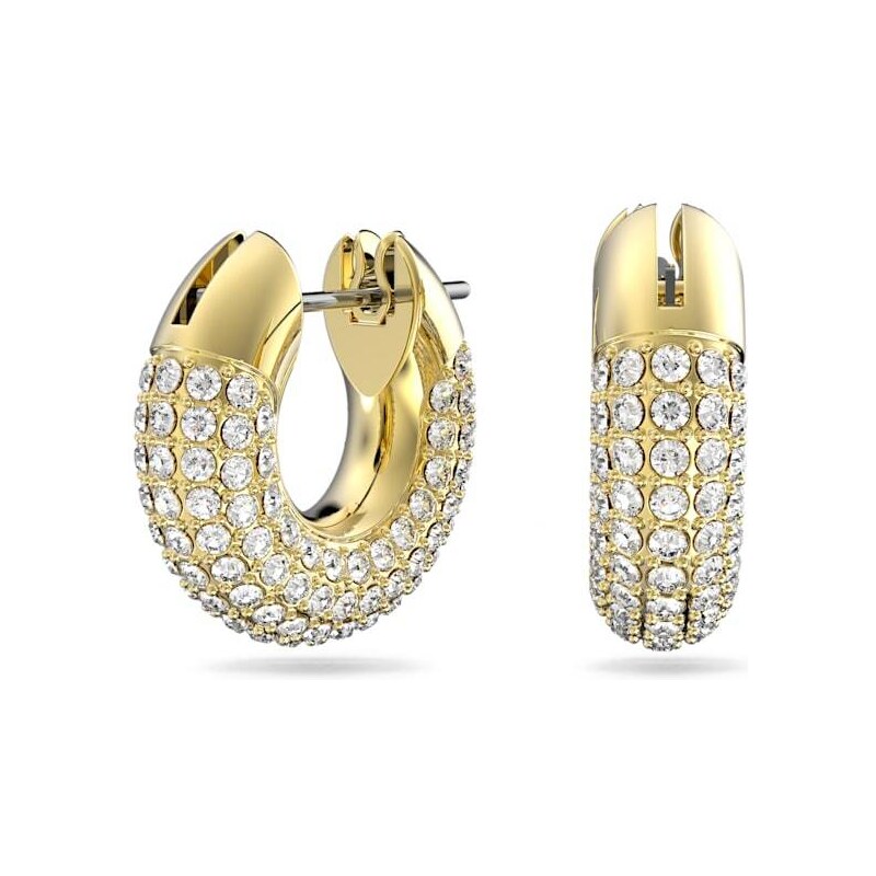 Swarovski Štýlové pozlátené kruhové náušnice Dextera 5636530 66580232