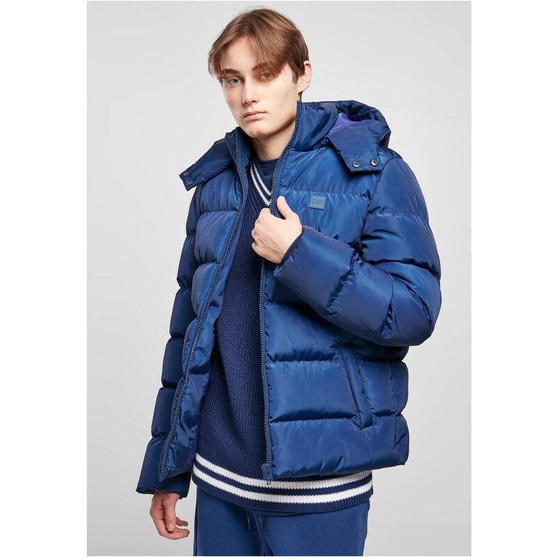 Urban Classics Puffer Jacket with Hood spaceblue 50645048