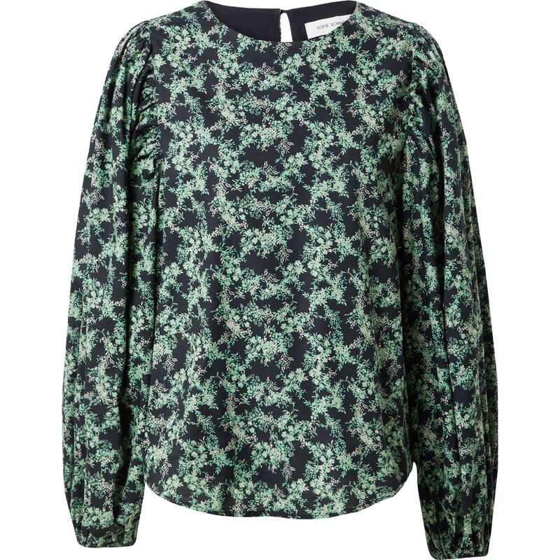 Sofie Schnoor Blúzka svetlozelená / pastelovo ružová / čierna 35288670