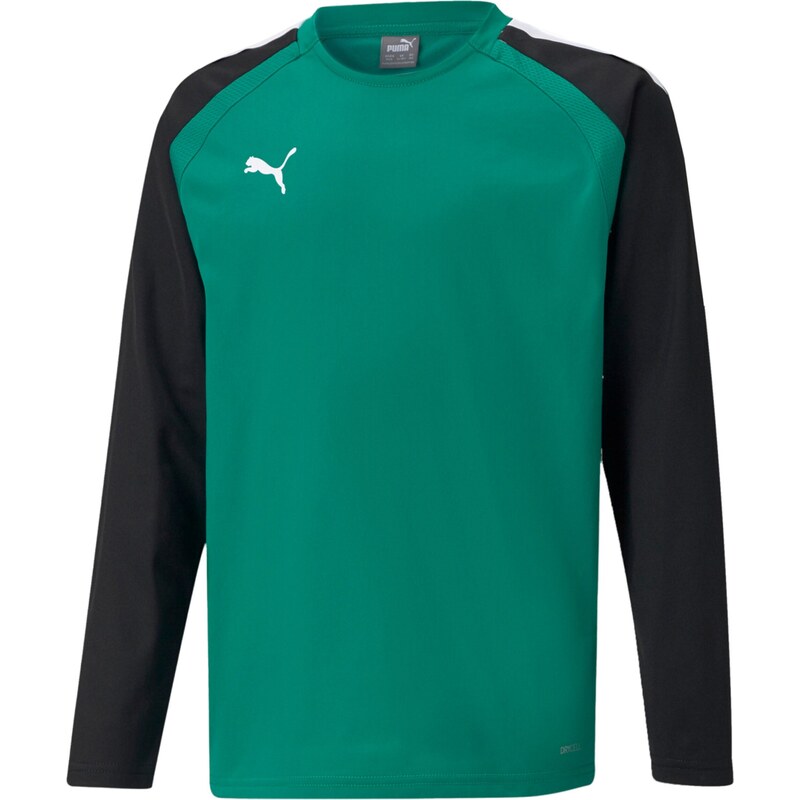 PUMA Funkčné tričko TeamLiga smaragdová / čierna / biela 67728439