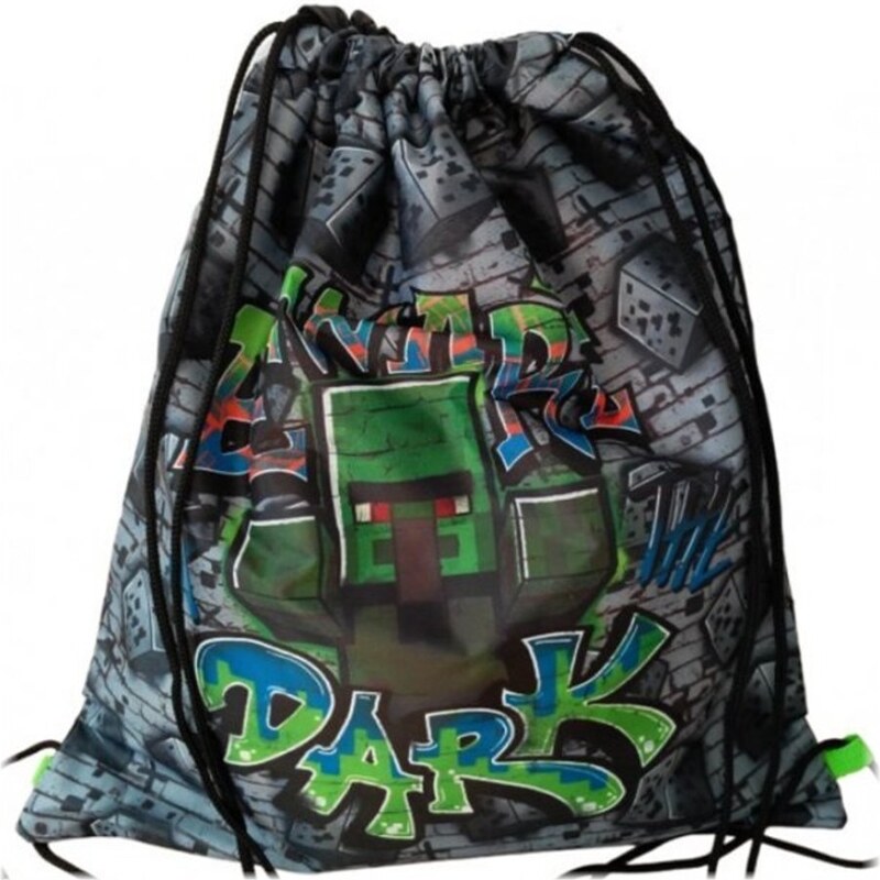 Fashion.uk Vrecko na prezúvky / vak na chrbát Minecraft - Beware of 34874385