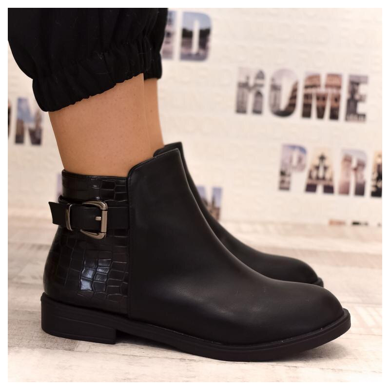 SS Dámske čierne čižmy LOTTY 34882539