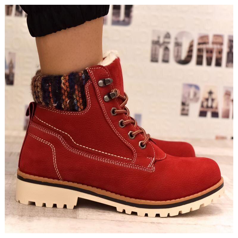 SS Dámske červené čižmy SOLIO 34882535