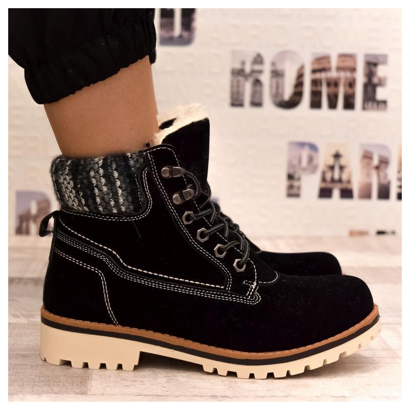 SS Dámske čierne čižmy SOLIO 34882536