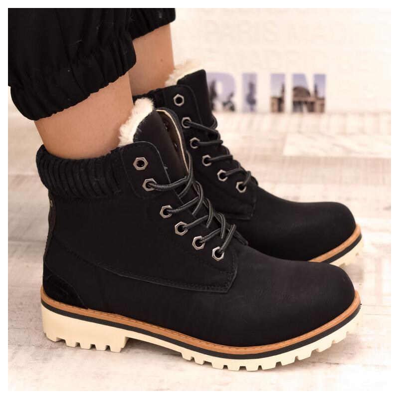 SS Dámske čierne čižmy ADOLI 34882533