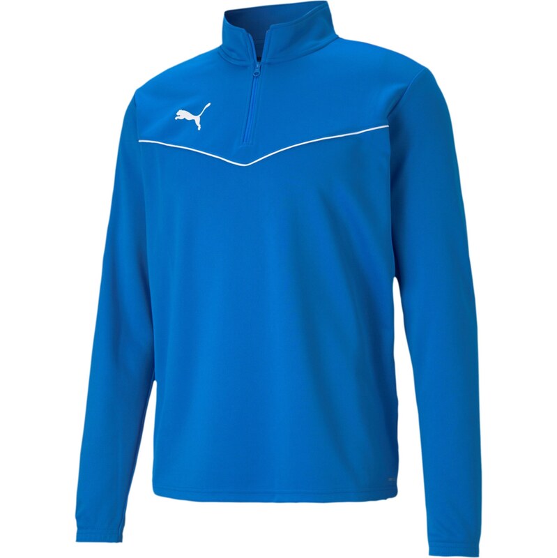 PUMA Športová mikina TeamRise modrá / biela 67749784