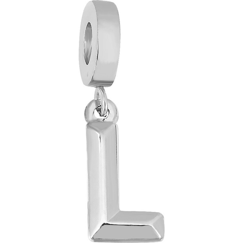 Lindas Jewelry Prívesok na náramok Písmeno L chirurgická oceľ IP052 34890533