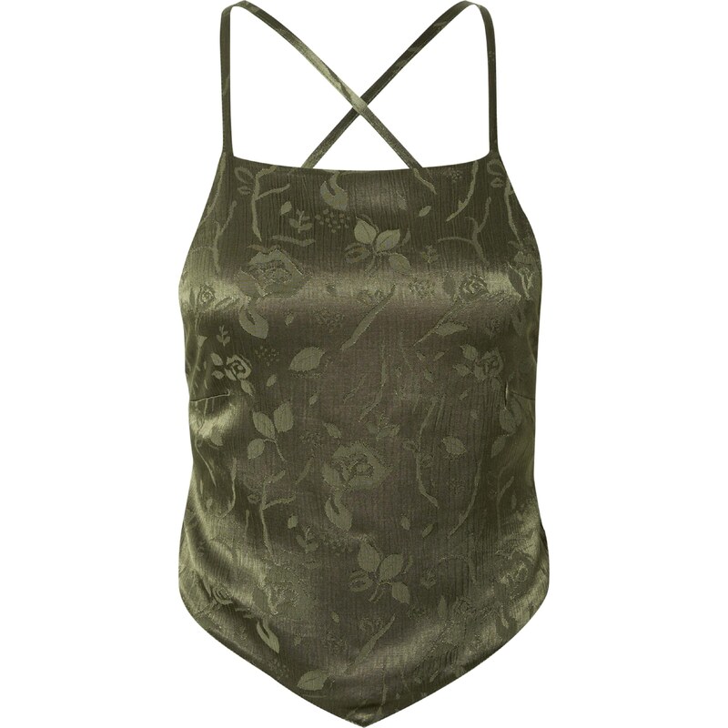 A LOT LESS Top Rachel tmavozelená 58463677