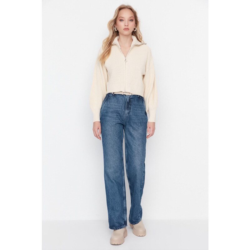 Dámske rifle Trendyol High Waist 50612426