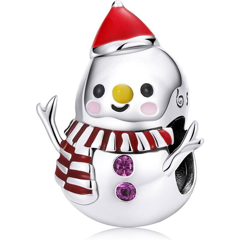 Royal Fashion strieborný prívesok Roztomilý snehuliak 54875864