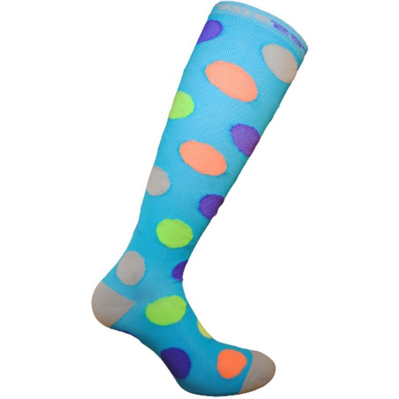 X-POOL bodkované kompresný podkolienky COMPRESSOX Tyrkysová 43-46 1 26458814