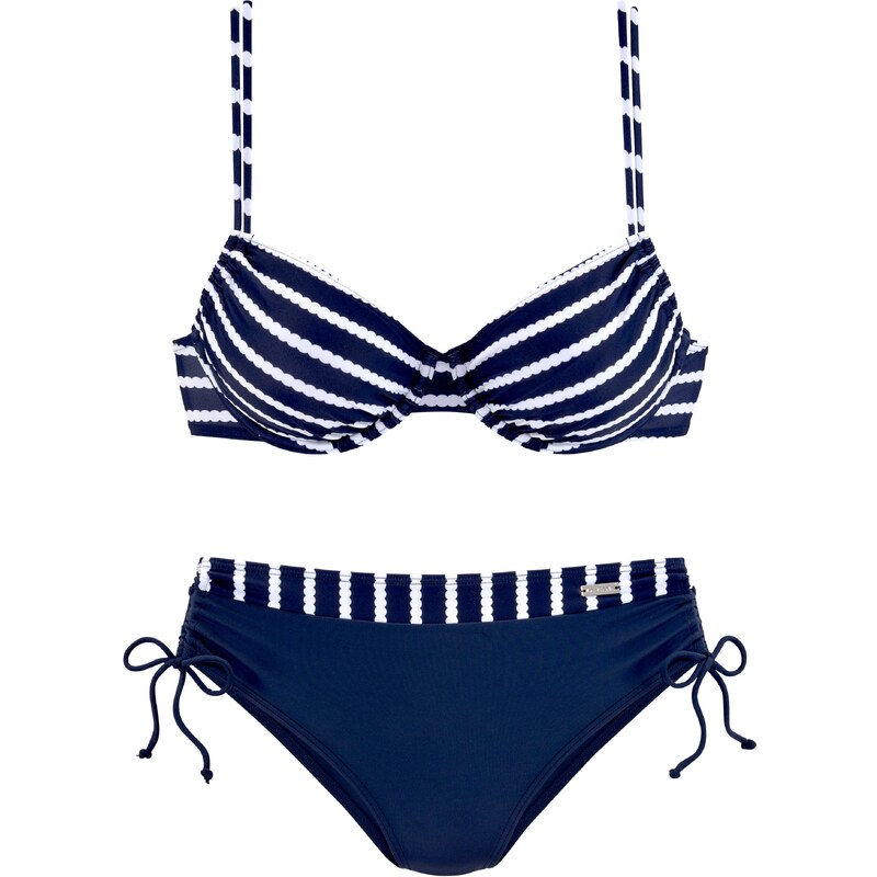 LASCANA Bikiny námornícka modrá / biela 54230906