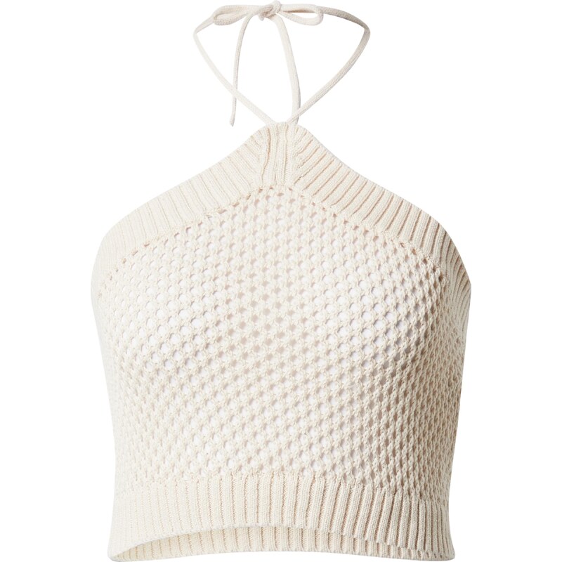 Monki Vyšívaný top prírodná biela 54235016