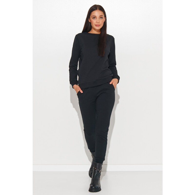 Numinou Dámska tepláková súprava s nášivkou NU379 | čierna NU379 36054588