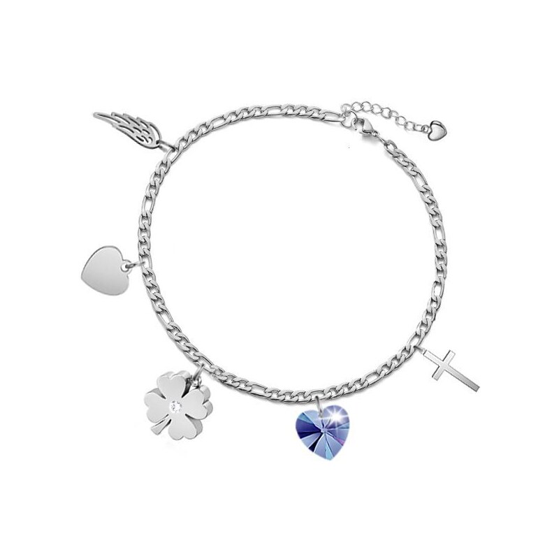 SWAROVSKI Elements Swarovski e. príveskový náramok na nohu Time for 34978482