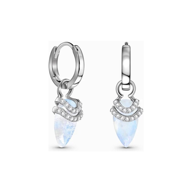 Royal Exklusive Royal Fashion strieborné rhodiované náušnice Bohyňa s 55518959