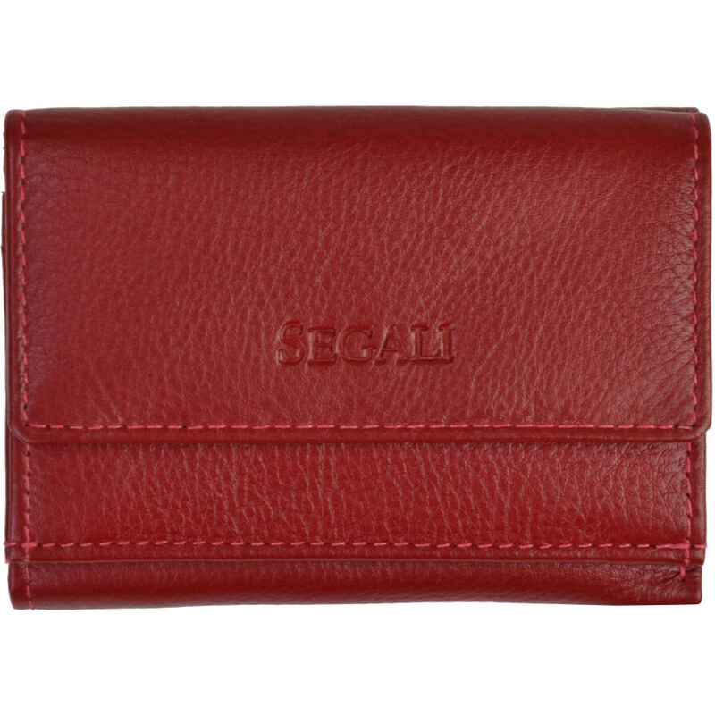 SEGALI Dámska kožená peňaženka 1756 red 66581888