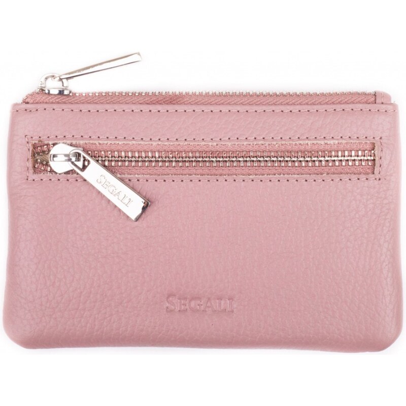 SEGALI Kožená mini peňaženka-kľúčenka 7291 cameo rose 66579963