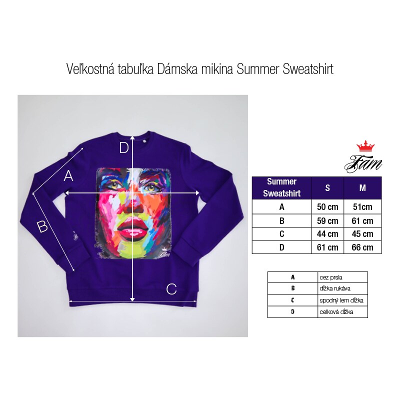 Fam Dámska mikina Summer Sweatshirt - Fialová
