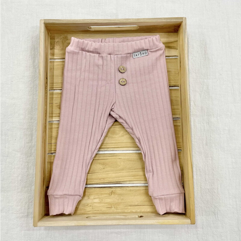 ZuMa Style Dievčenské legíny vrúbkované - 68, Ružová