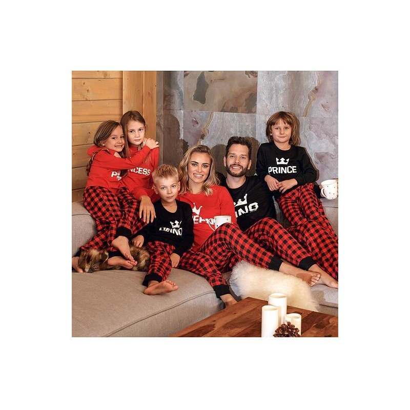 DN Nightwear Dámske pyžamo Queen červené dlhé