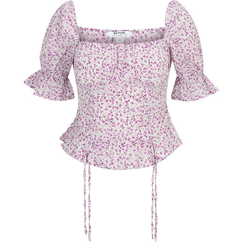 Dorothy Perkins Petite Blúzka zelená / fialová / orchideová / biela 58463688