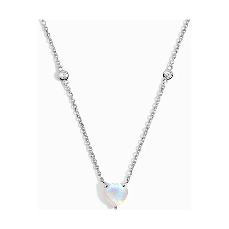 Royal Exklusive Royal Fashion strieborný rhodiovaný náhrdelník Srdce s 43342890