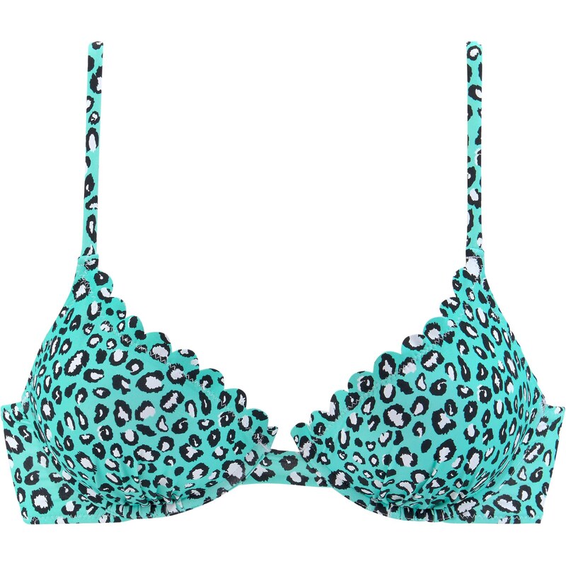 LASCANA Bikinový top mätová / čierna / biela 54231687