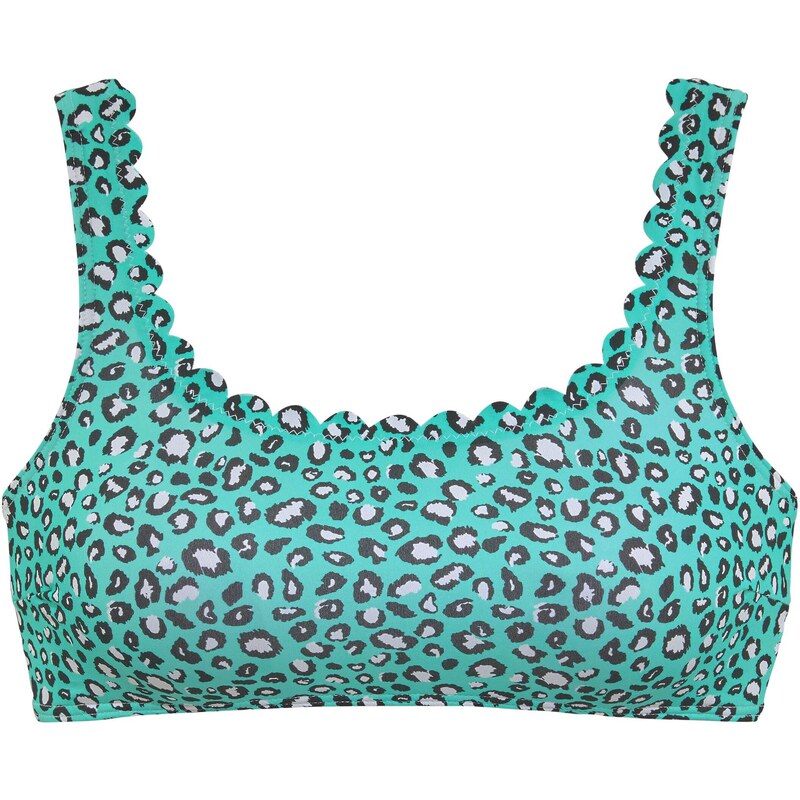 LASCANA Bikinový top sivá / mätová / čierna 54231727