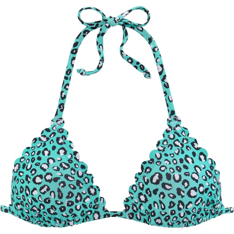 LASCANA Bikinový top námornícka modrá / mätová / ružová 54232175