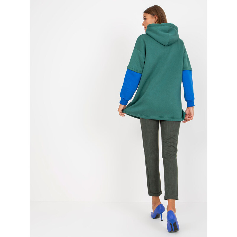 RUE PARIS Sweatshirt-RV-BL-8232.27X-dark green 64787900