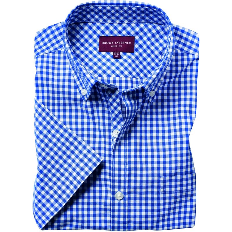 Pánska károvaná košeľa Portland s krátkym rukávom Tailored Fit Brook 39178243