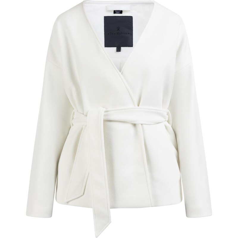 DreiMaster Klassik Prechodná bunda šedobiela 62879303