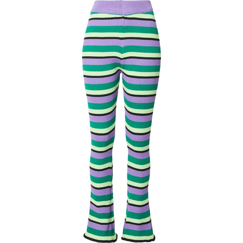 Daisy Street Nohavice smaragdová / svetlozelená / svetlofialová / 54235453