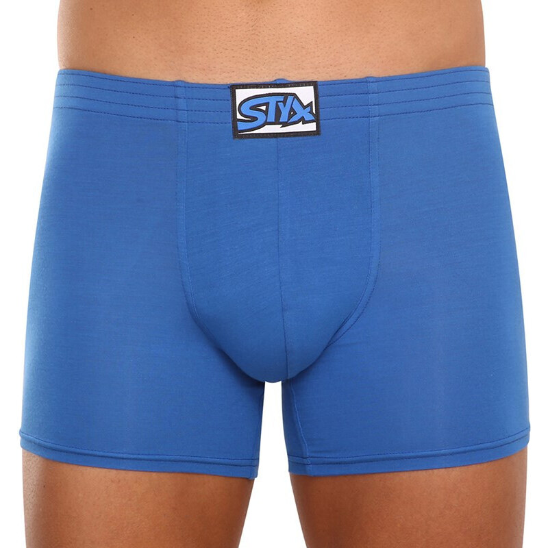 Pánske boxerky Styx long klasická guma modré (F967) 15334751