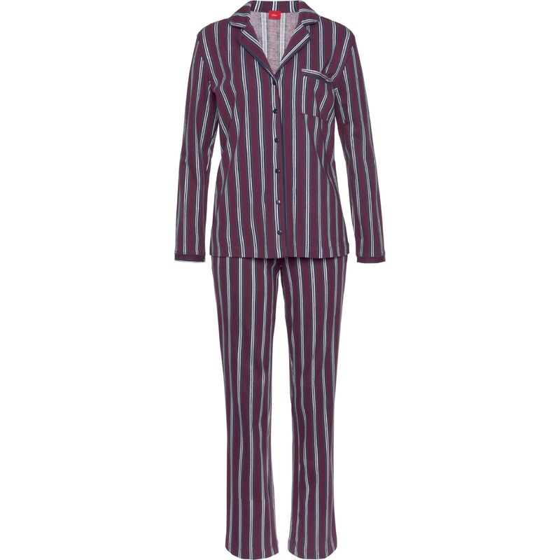 s.Oliver Pyžamo zmiešané farby / burgundská 54234629