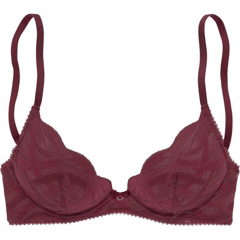 NUANCE Podprsenka bordová 54234982