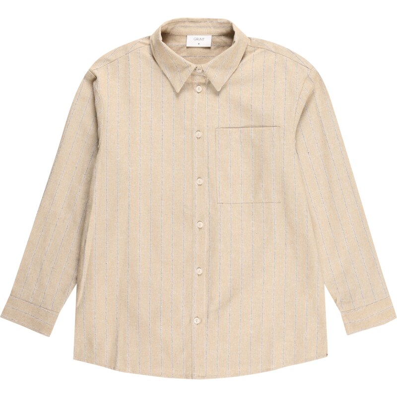 GRUNT Blúzka Agnete piesková / tmavosivá 54235534