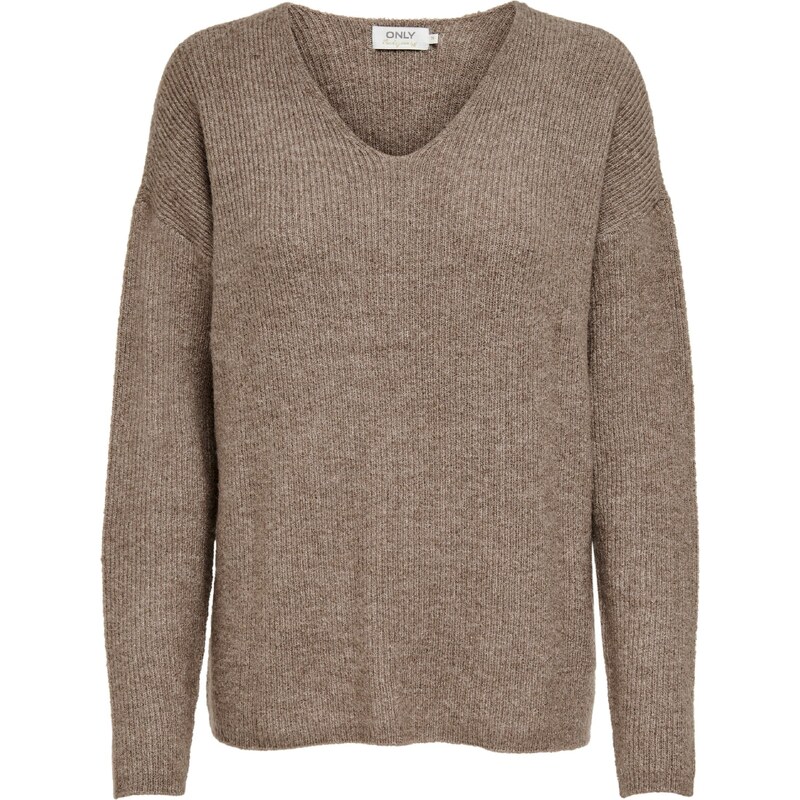 ONLY Sveter ONLCamilla hnedá melírovaná 35234680